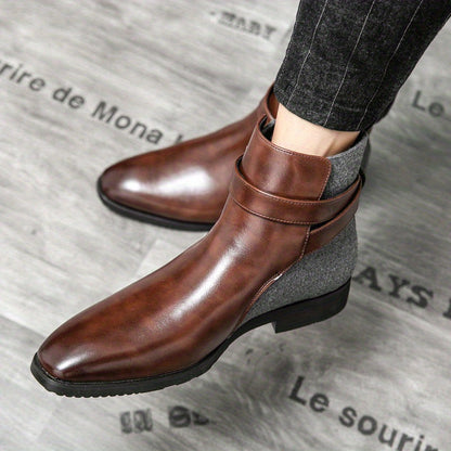 Handgefertigte Herren Leder Stiefel