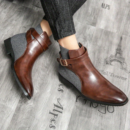 Handgefertigte Herren Leder Stiefel