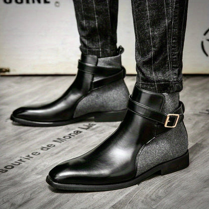 Handgefertigte Herren Leder Stiefel