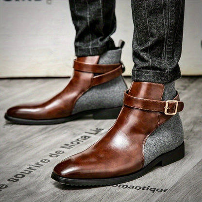 Handgefertigte Herren Leder Stiefel
