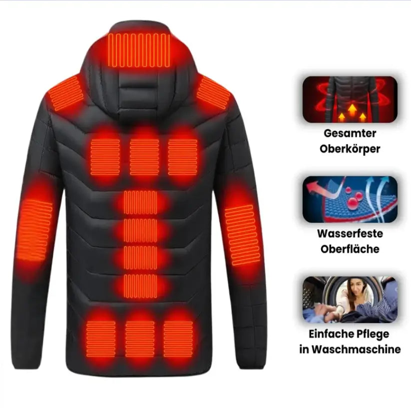 HeatGuard™ Beheizbare Jacke – Maximaler Komfort bei Eiseskälte!