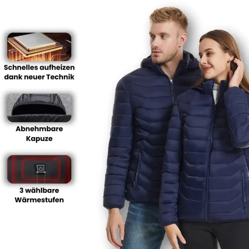 HeatGuard™ Beheizbare Jacke – Maximaler Komfort bei Eiseskälte!
