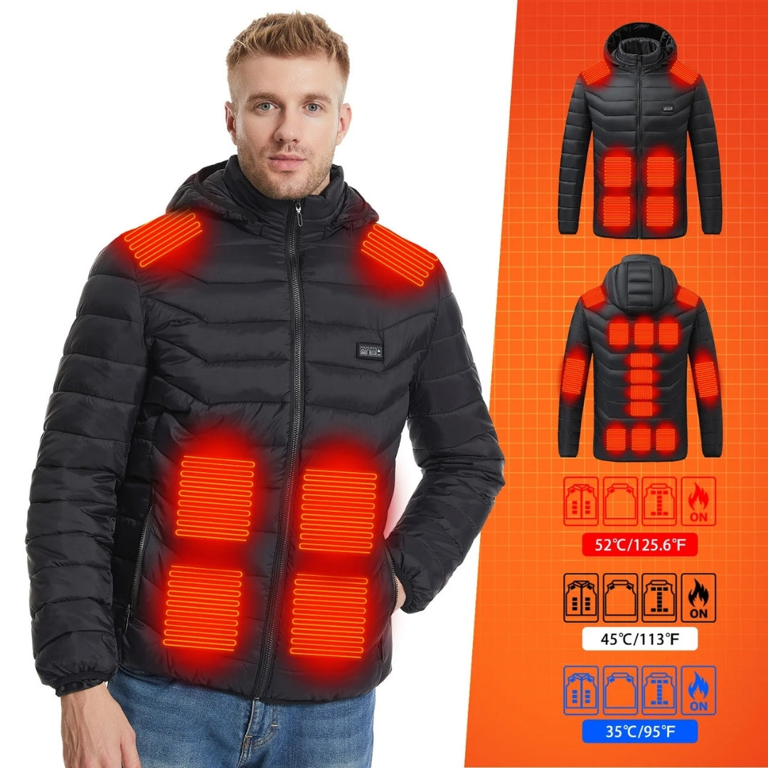 HeatGuard™ Beheizbare Jacke – Maximaler Komfort bei Eiseskälte!