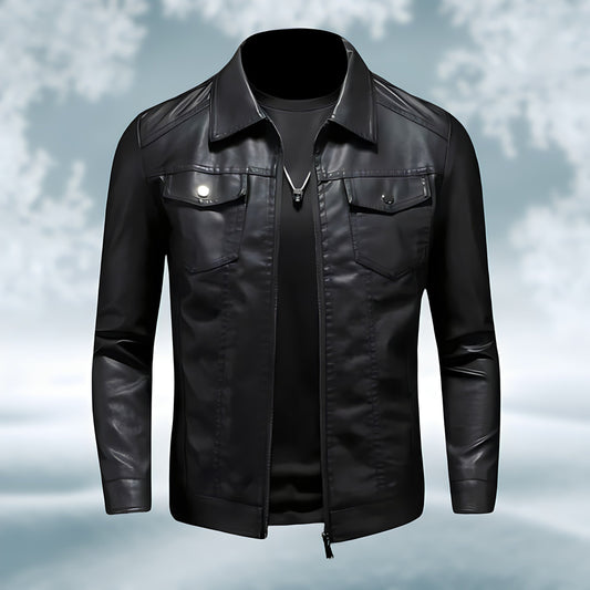 Stilvolle und Bequeme Schwarze jacke für Männer