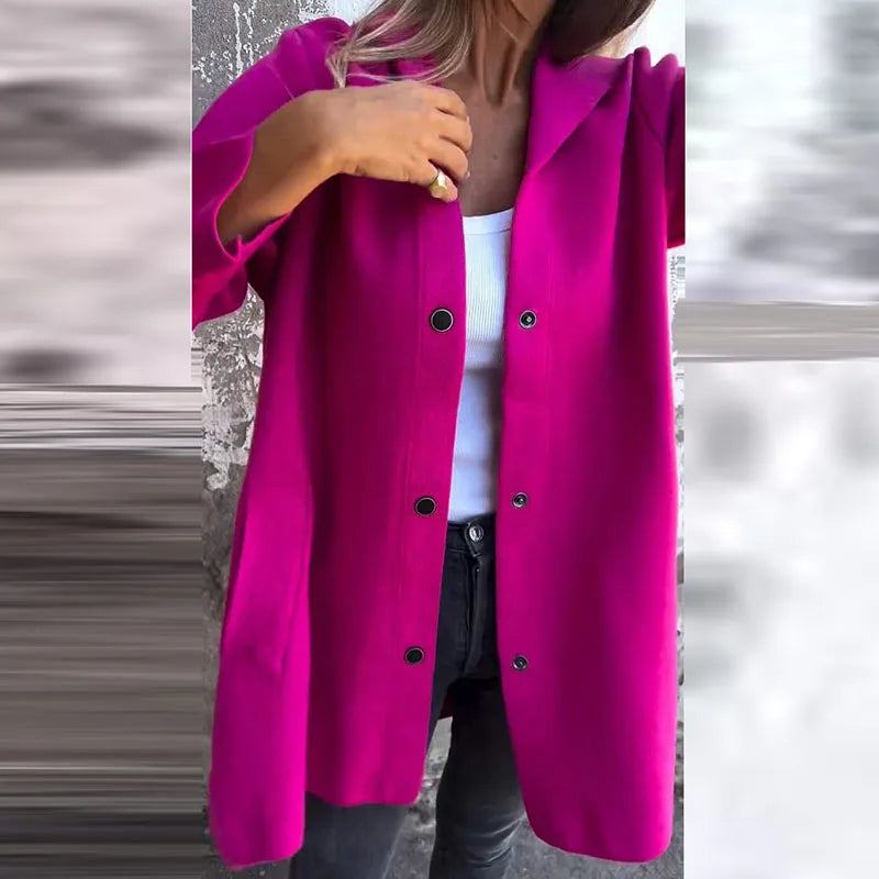 Herbsttaugliche Vintage Kapuzenjacke von Lusandrae (einarreihig)