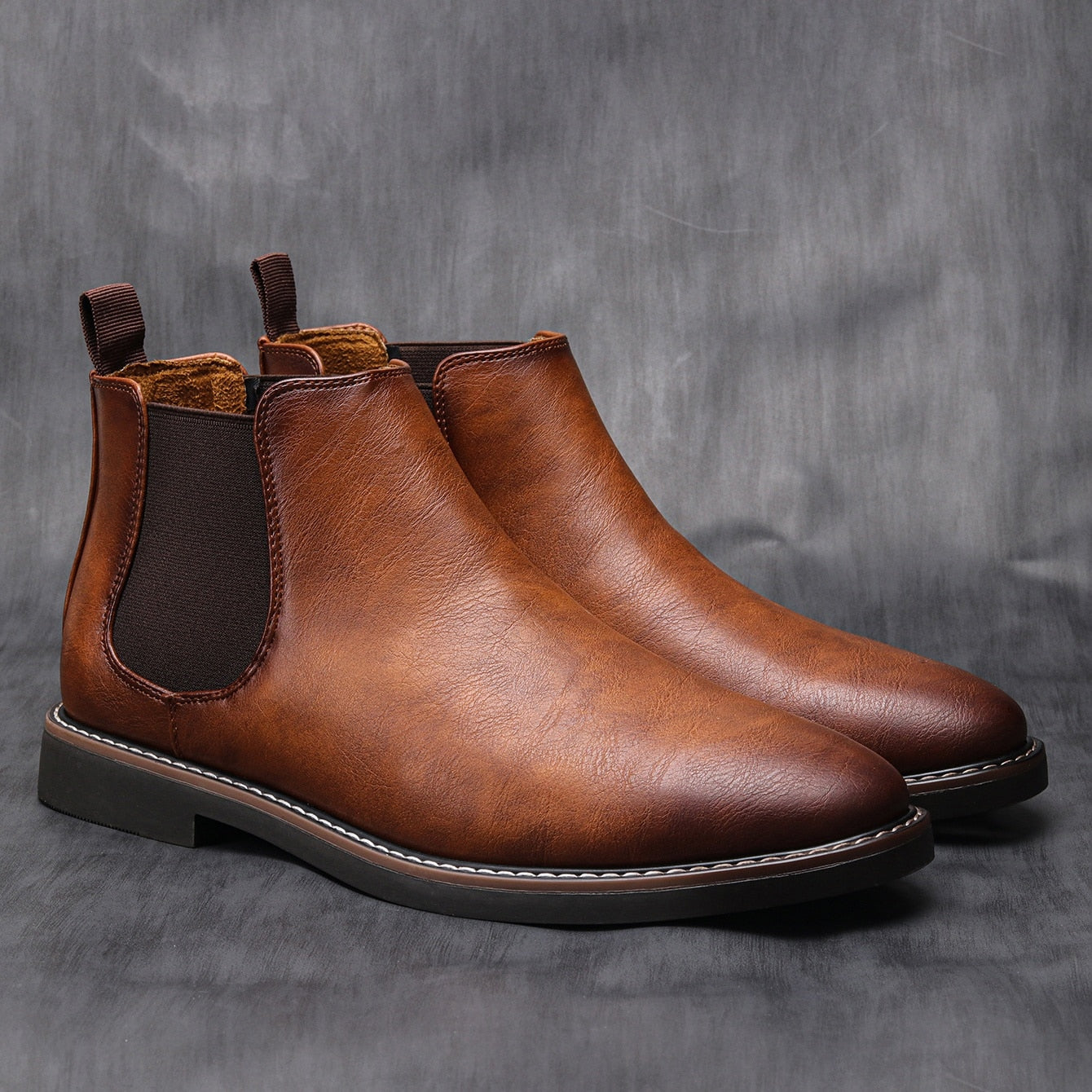 Herren Chelsea Boots aus Leder - Gerno