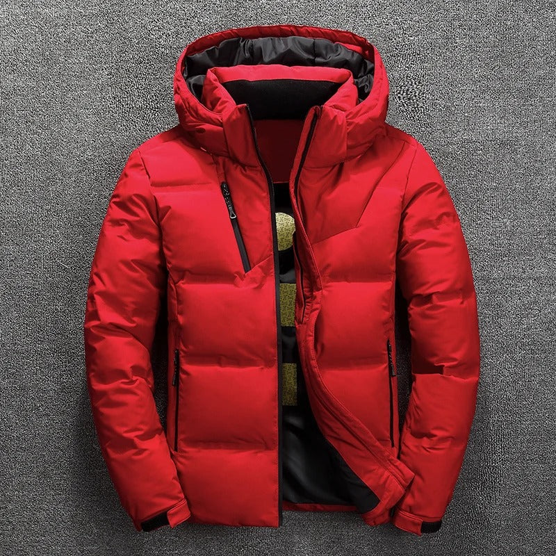 Herren Daunenjacke mit Kapuze, wasserdicht - Detlef