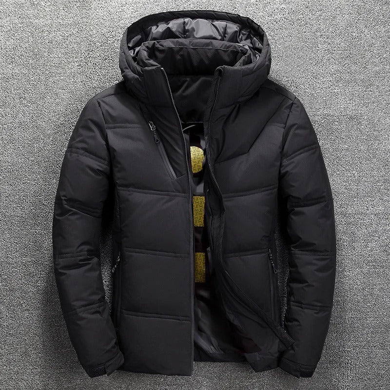 Herren Daunenjacke mit Kapuze, wasserdicht - Detlef