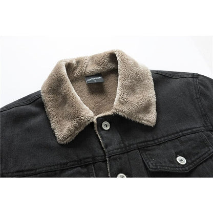 Elarova |  Herren-Denimjacke mit Innenfutter