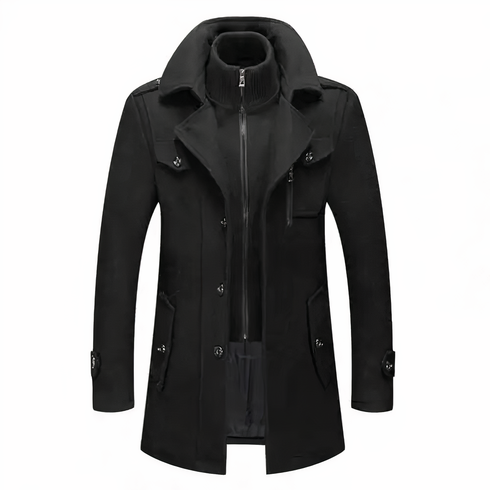 Herren-Doppelkragenjacke Grayson im modernen Stil