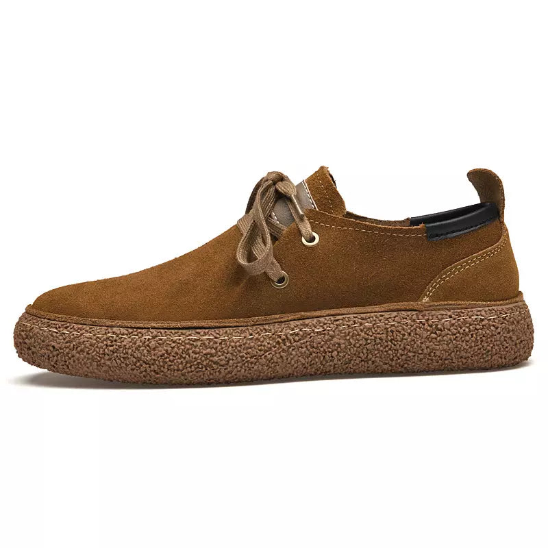 Herren Nubuk-Lederschuhe mit weicher Sohle - Komfortabel & Elegant
