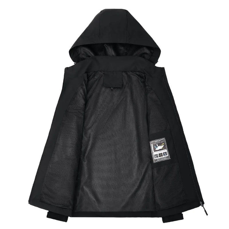 Herren Outdoor Hardshell Regenjacke Wasserdicht Atmungsaktiv