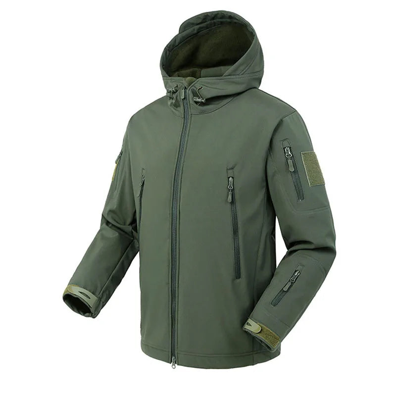 Herren Outdoor Wanderjacke mit Fleece-Futter Wasserdicht