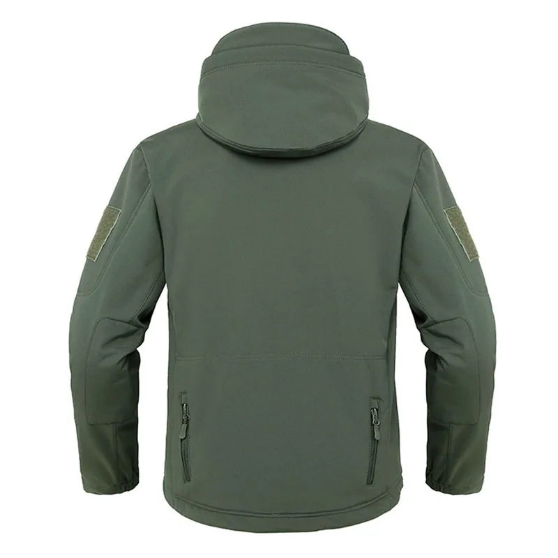 Herren Outdoor Wanderjacke mit Fleece-Futter Wasserdicht