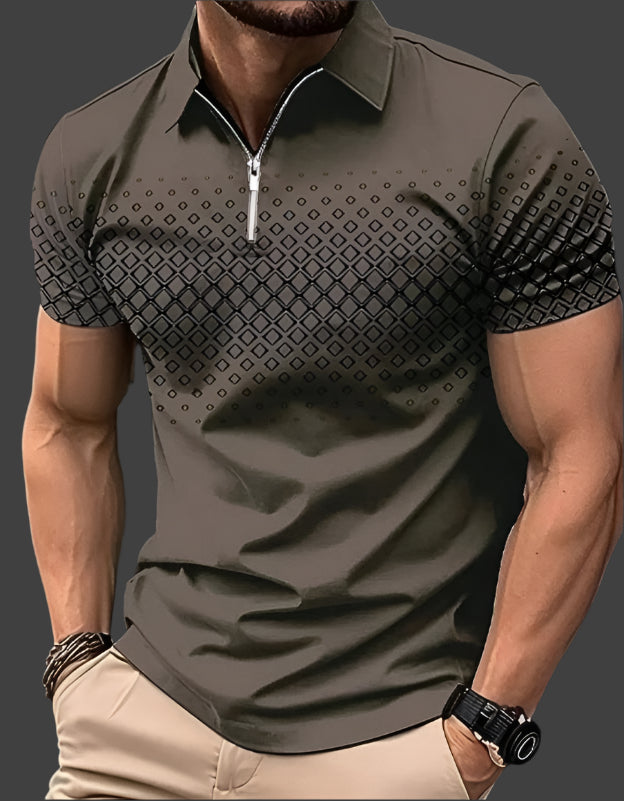 Herren-Polohemd mit Karomuster von Eldric