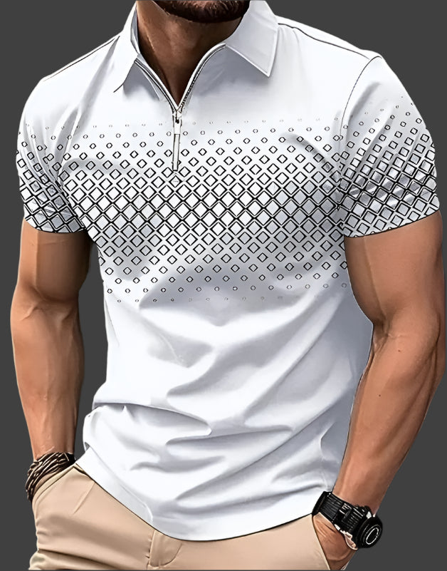 Herren-Polohemd mit Karomuster von Eldric