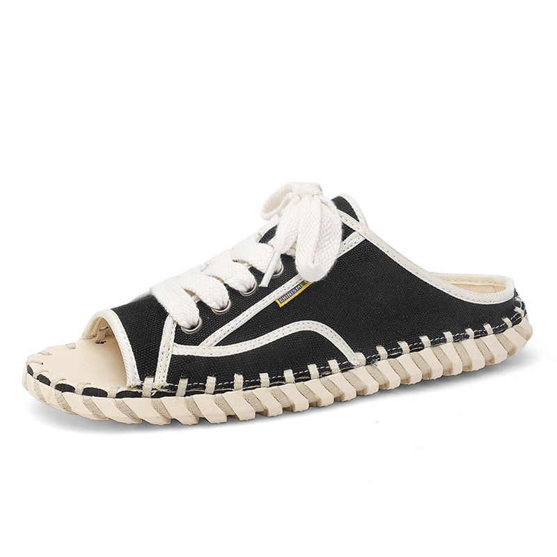 Herren-Sandale: Stilvolle, bequeme orthopädische Canvas-Sandalen