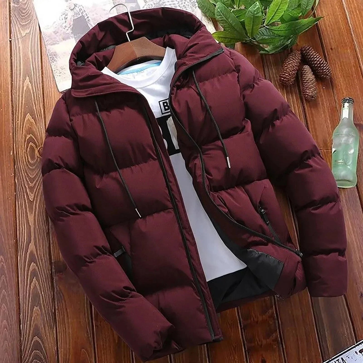 Herren Wintermantel mit Kapuze - Modell Erwin