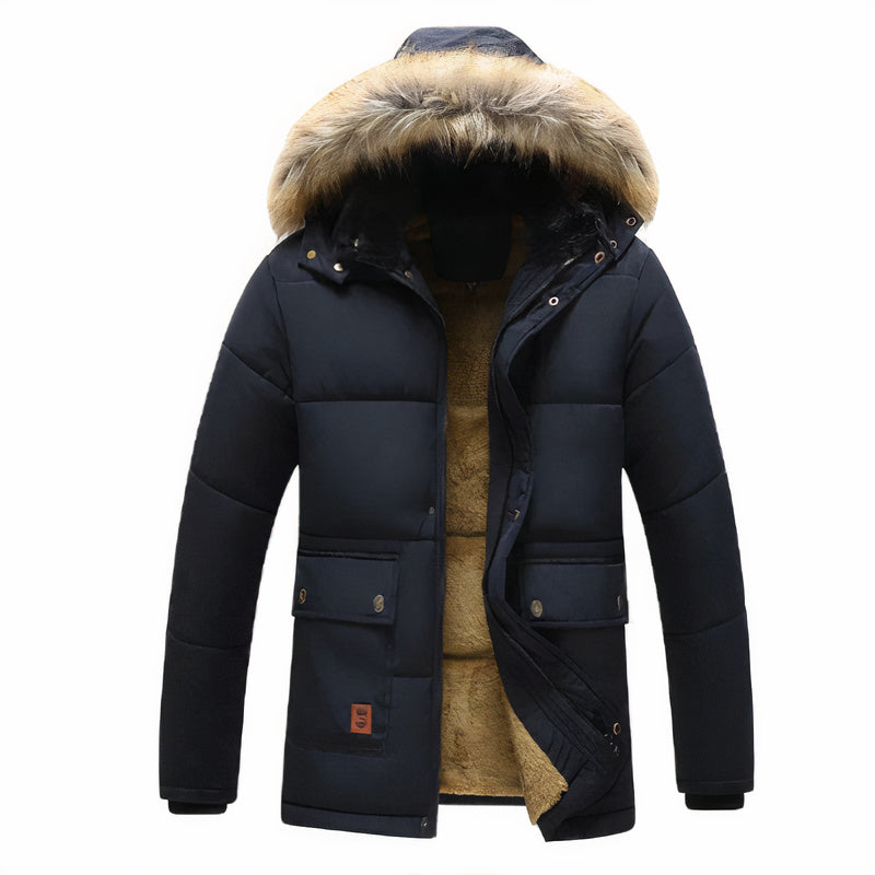 Herren Winterparka mit abnehmbarer Kapuze - Oswald (Elegant)