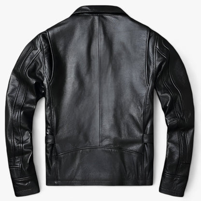 Elarova |  Herren Lederblouson - Vintage Biker Wärme