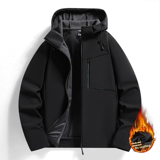 Elarova |  Herrenjacke Charlie: Gefütterte Winterjacke mit Fleece für Herbst und Winter