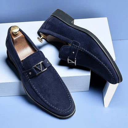 Herrenloafer aus handgefertigtem Wildleder