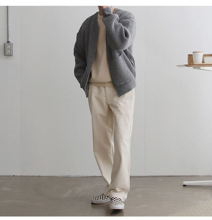 Herren strickjacke mit Reißverschluss
