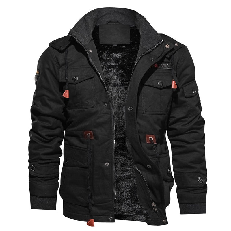 Herren Winterjacke Bequem Warm Isoliert