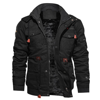 Herren Winterjacke Bequem Warm Isoliert