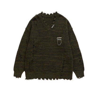 Elarova |  High Street Ripped Sweater für Damen