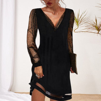 Hivessia™ – Damen Kleid mit Langen Ärmeln