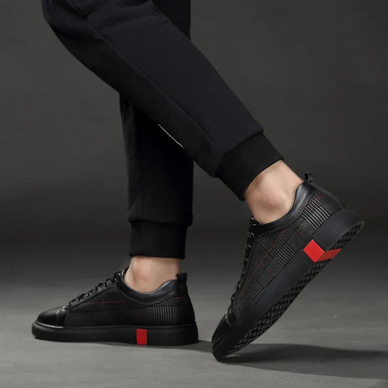 Hochwertige Herren Leder Sneakers