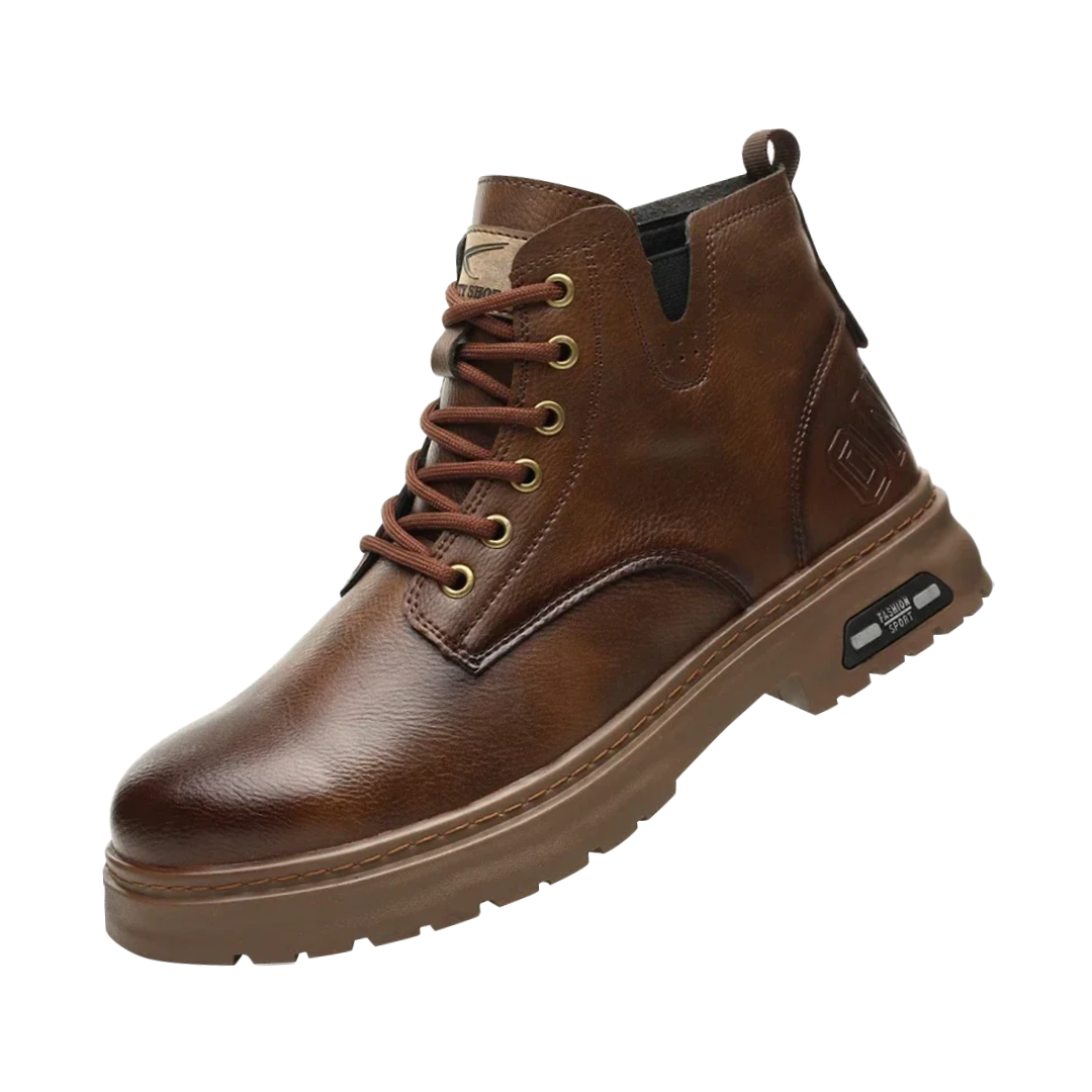 Hochwertige Herren Schnürstiefel mit Reißverschluss