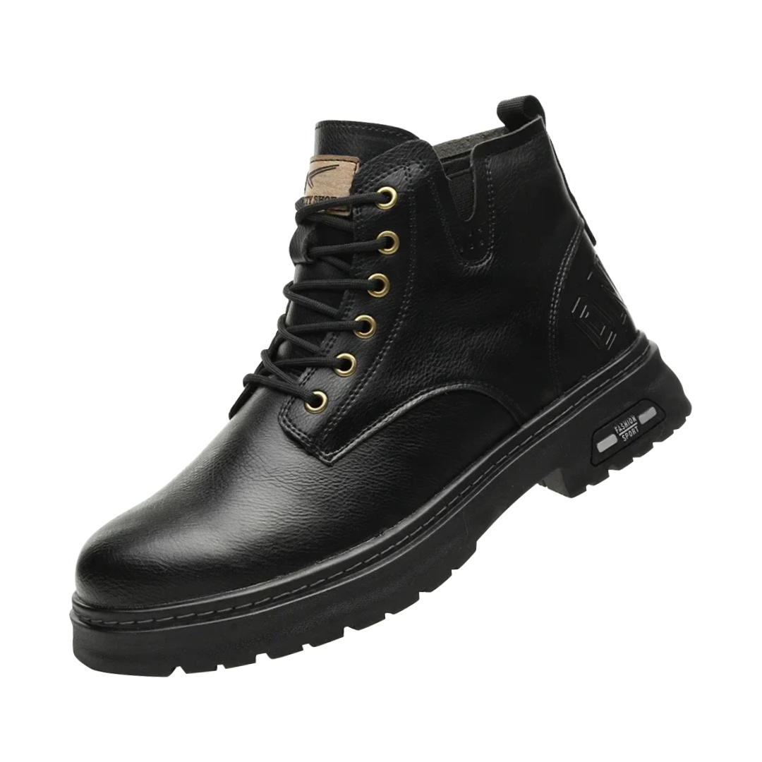 Hochwertige Herren Schnürstiefel mit Reißverschluss