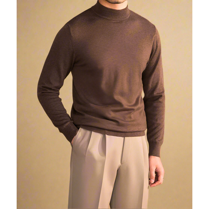 Hochwertiger Herren Rollkragen-Pullover aus Wolle - Klassisch & Elegant