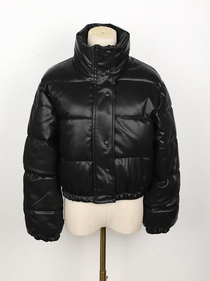 Hovis - Damen-Steppjacke aus wasserabweisendem Leder
