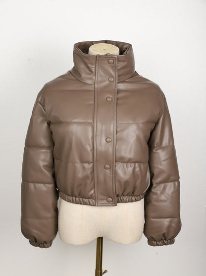 Hovis - Damen-Steppjacke aus wasserabweisendem Leder
