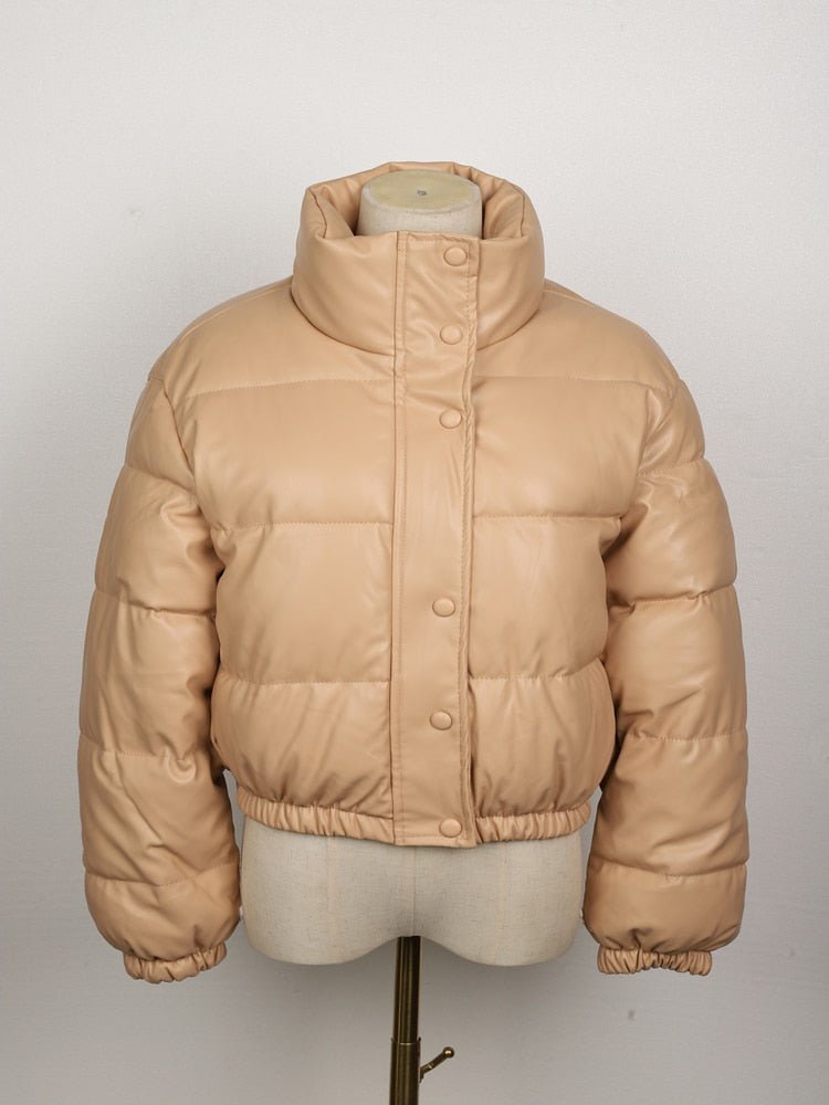 Hovis - Damen-Steppjacke aus wasserabweisendem Leder