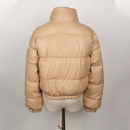 Hovis - Damen-Steppjacke aus wasserabweisendem Leder