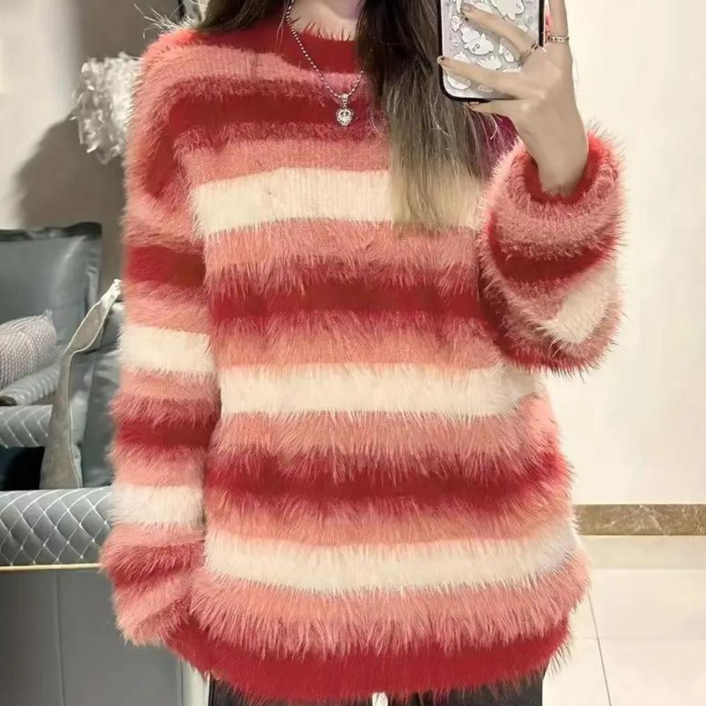 Idonia Damenpullover: Eleganter Off-Shoulder-Pullover