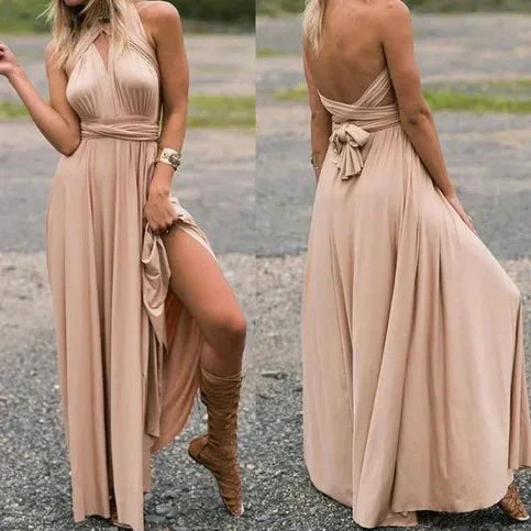 Indira: Vielseitiges Wickel-Maxikleid