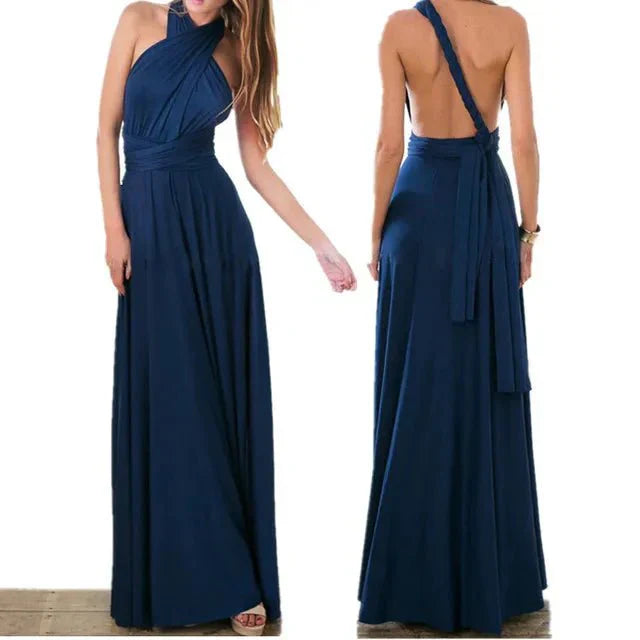 Indira: Vielseitiges Wickel-Maxikleid