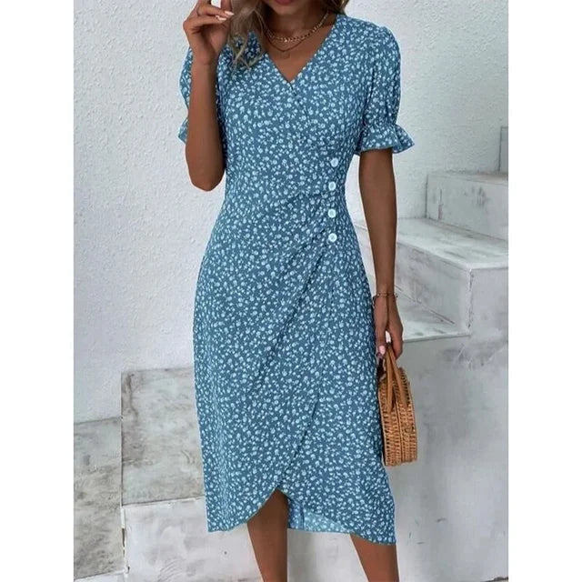 Isabelle™ – Damen Kleid mit Blumenmuster Atmungsaktiv