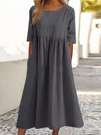 Ivanna™ – Damen Kleid Aus Leichter Baumwolle