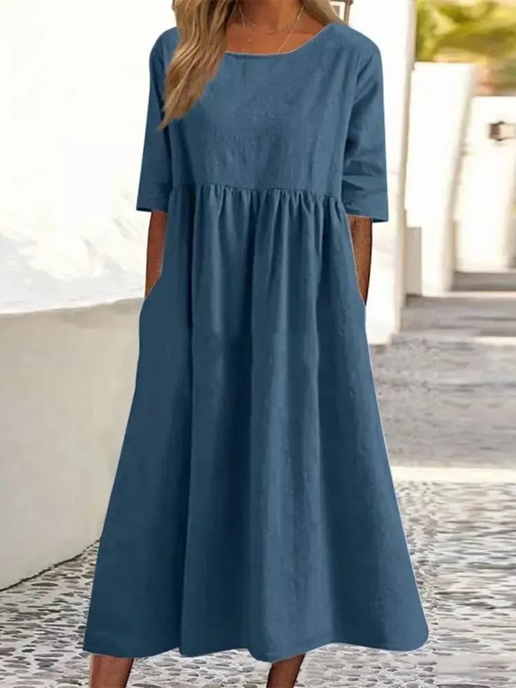 Ivanna™ – Damen Kleid Aus Leichter Baumwolle