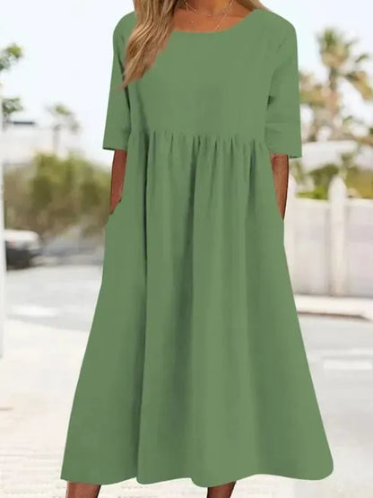 Ivanna™ – Damen Kleid Aus Leichter Baumwolle