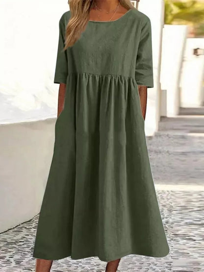 Ivanna™ – Damen Kleid Aus Leichter Baumwolle