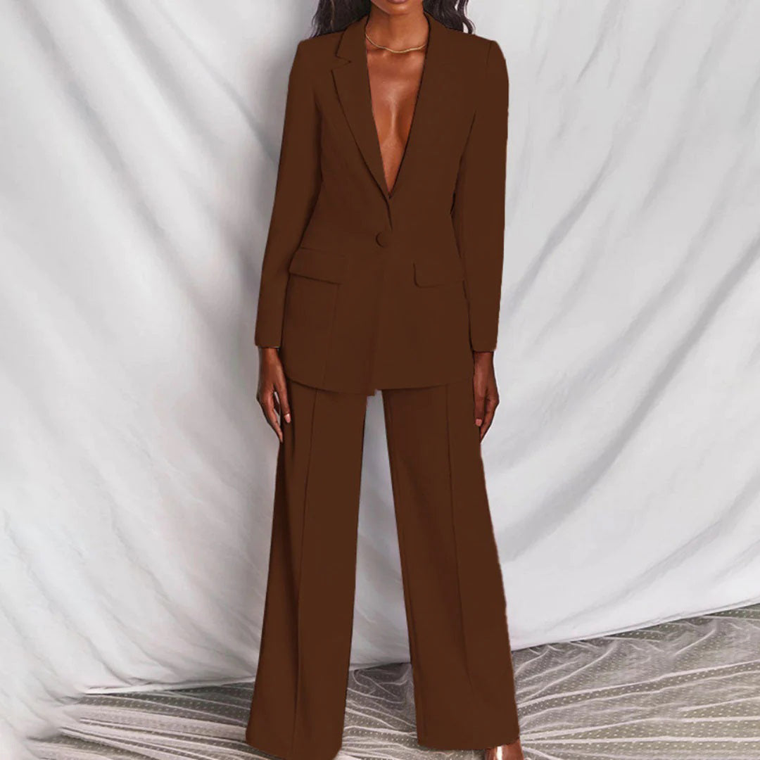 JOLIENE: Edles Blazer-Hosen-Ensemble