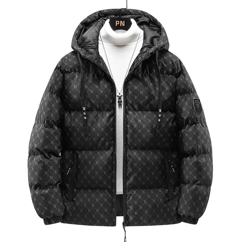 Jacke aus Baumwolle mit durchgehendem Briefmuster - Robert