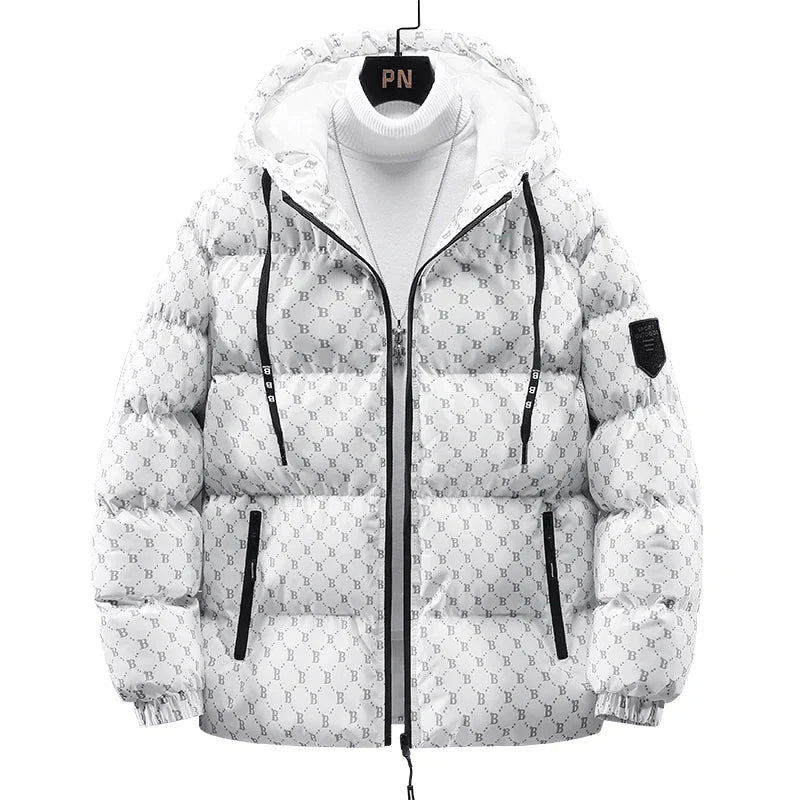Jacke aus Baumwolle mit durchgehendem Briefmuster - Robert